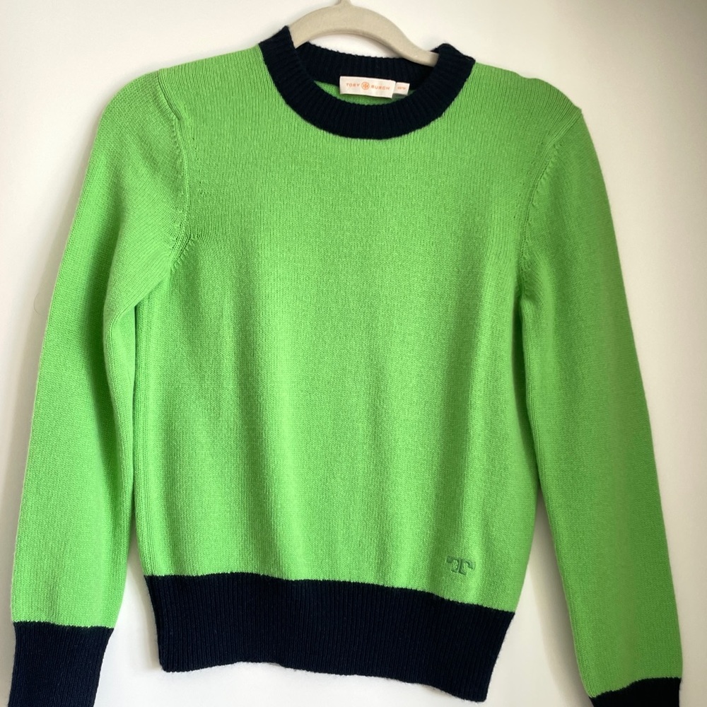 Tory Burch two toned cashmere sweater